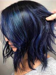 34 Awesome Deep Blue Hair Color Ideas For 2018 Gorgeous List Of Deep Blue H Hair Color For Black Hair Hair Color Ideas For Brunettes Short Brunette Hair Color
