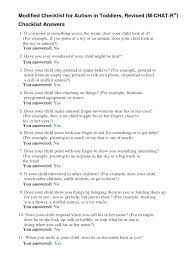 Image result for Modified Checklist for Autism in Toddlers