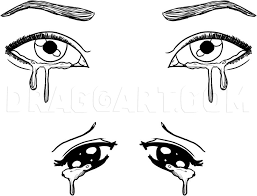 How To Draw Crying Eyes, Step By Step, Drawing Guide, By Dawn - Dragoart