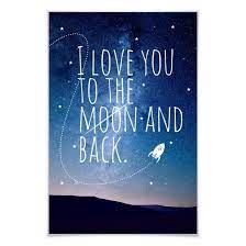 Maybe you would like to learn more about one of these? Poster I Love You To The Moon And Back Wall Art De