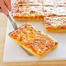Thick Crust Sicilian Style Pizza Cook S Illustrated Sicilian Style Pizza Pizza Recipes Dough Thick Crust Pizza