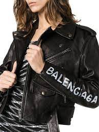 Balenciaga Black Tags Attached Logo Sleeve Jacket Size 8 M Tradesy Balenciaga Black Balenciaga Leather Jacket Leather Jacket