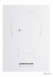 kryolan professional make up charts make up templates art 77725