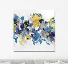 Find more contemporary wall art at julia bars art. Canvas Wall Art Large Abstract Canvas Print Blue White Abstract Wall Decor Giclee Print Canvas Print From Painting Blue Purple White