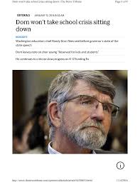 Dorn won't take school crisis sitting down