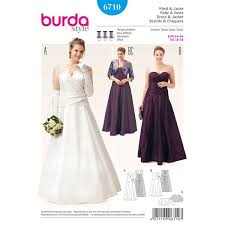 Plus Size Wedding Dress Bolero Burda 6710 Burda Sewing Patterns Plus Sizefavorable Buying At Our Shop Schnittmuster Brautkleid