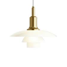 Louis Poulsen Ph 3 2 Metallized Brass Pendant By Lumens Modern Pendant Light Louis Poulsen Brass Pendant