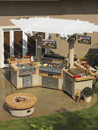 If you have a large patio area on your home and you're not sure what to do with it, consider making it an outdoor kitchen. Optimizing An Outdoor Kitchen Layout Hgtv
