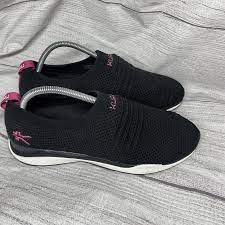 Women's 11 Kuru Stride Black Knit Slip On Shoes | eBay