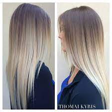 Ash Blonde Ombre Straight Hair Google Search Long Hair Girl Balayage Hair Grey Ombre Hair