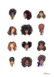 How To Be Curly Print Available On Redbubble Natural Hair Art Black Girl Art Curly Hair Styles