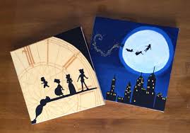 Even Though You Want To Try To Never Grow Up Peter Pan Canvas Art Disney Canvas Art Mini Canvas Art Diy Canvas Art