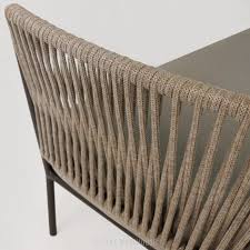 Rope Outdoor Relaxing Chair Close Up Relaxing Chair Outdoor Wicker Furniture Woven Furniture