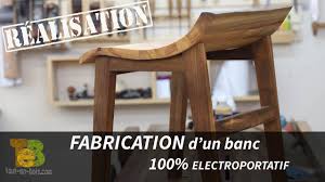 2019 découvrez le tableau banc bois metal de none sur pinterest. Travail Du Bois Fabrication D Un Banc Design 100 Electroportatif Youtube