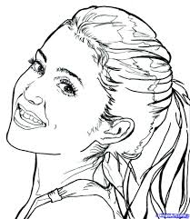 Ariana grande coloring page to color, print or download. Ariana Grande Coloring Page Ariana Grande Songs