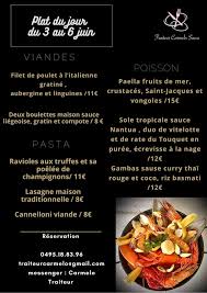 Emincé de poulet à la crème de champignons et ses pennes. Traiteur Carmelo Sacco Home Facebook
