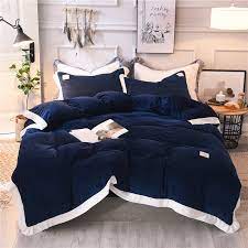 Shop for blue velvet bed online at target. Blue Grey Pink White Bedding Set Crystal Velvet Bed Sheet Comforter Duvet Cover Bedspread Bedclothes Queen King Size Linens Bedding Sets Aliexpress