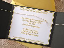 Stamps can be used to create seating and table cards so guests can find their places. How To Make Tying The Knot Engagement Party Invites Six Twists
