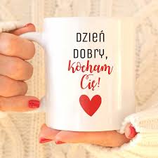 Switch to show product on model ; Prezent Na Walentynki Kubek Dzien Dobry Kocham Cie 1001dekoracji