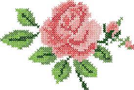 We also offer 25,000 of special techniques embroidery designs. 10051 Rose Cross Stitch Machine Embroidery Design