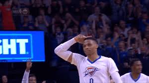 Russell westbrook and bradley beal combined in the fourth quarter against the nets: Russell Westbrook Okc Thunder Gif By Nba Find Share On Giphy