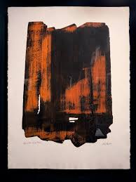 19 Eau Forte Xvi 1961 Collage Art Mixed Media Green Art Print Sale Artwork