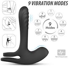 Remote Control Dual Penis Ring Vibrating Cock Ring