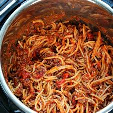 Instant Pot Spaghetti Spaghetti Recette Autocuiseur Instant Pot Recette A Base De Boeuf