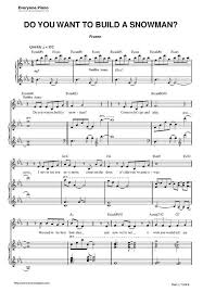 Free Do You Want To Build A Snowman Frozen Ost Sheet Music Preview 1 Piano Sheet Music Free Sheet Music Piano Sheet Music