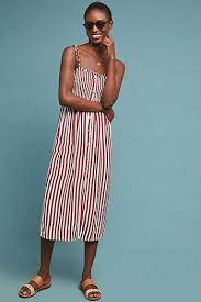 Faithfull Valencia Striped Dress Striped Dress Dresses Flowy Dress Casual