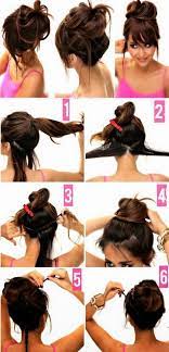 Chignon A Faire Soi Meme Chignons Glamour Modele De Chignon Coiffure Facile