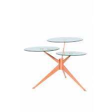 Constructed with birch veneers and hardwood solids. Table 3 Trays End Of Marion Sofa In Metal And Glass Transparent Pink