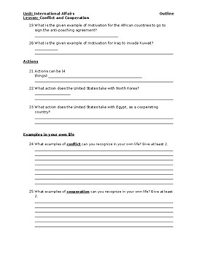 Icivics answer key looking for answers? Icivics Conflict And Cooperation Outline By Elizabeth Brown Tpt