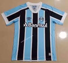 Grêmio's 20/21 home shirt is a modern take on the club's famed light blue, black and white striped … 2021 2022 Gremio Fbpa Home Blue Black Thailand Soccer Jersey Aaa 908 Gremio Fbpa