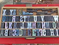 Mono Printing with Wooden Poster Fonts