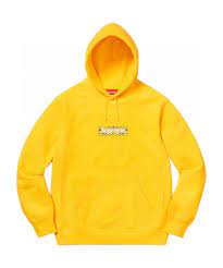 Supreme's bandana box logo hooded sweatshirt is set to release on december 12 on supreme's website and at its new york, brooklyn, los angeles, san francisco, london, and paris stores, while japan will see a later release date of december 14. Supreme Bandana Box Logo Hooded Sweatshirt Yellow Size S