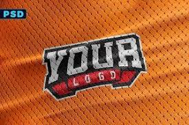 Sports Jersey Texture Logo Mockup Psd Mockup Free Mockups Psd Logo Mockup Mockup Free Psd Mockup Psd
