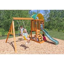 Kidkraft Ainsley Wooden Swing Set Playset Walmart Com Wooden Swing Set Playset Outdoor Swing Set