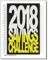 Rock Your 2018 Savings Challenge Goal Debt Free Charts