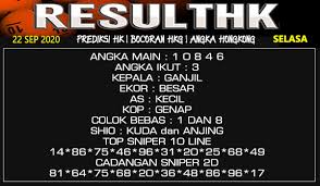 Prediksi Hk Selasa 22 September 2020 Togel Hongkong Resulthk Com