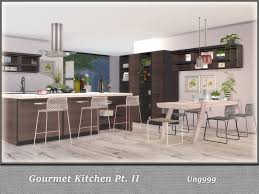Part Two Of Gourmet Kitchen This Set Has 16 Objects Found In Tsr Category 39 Sims 4 Dining Room Sets Sims 4 Kitchen Sims 4 Cc Furniture Dining Room Sets