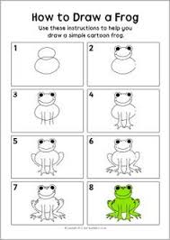 Be sure to draw light lines for the initial steps if drawing using pencil and paper. How To Draw A Frog For Kids Google Search How To Draw A Frog Drawing Lessons Frogs For Kids