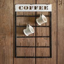 Free shipping on orders over $25 shipped by amazon. Metal Hanging Coffee Wall Mount Mug Rack Holds 17 Mugs Laser Cut Coffee Sign 801106191735 Ebay
