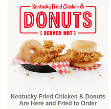 Kfc S New Kentucky Fried Chicken Donuts Pair Hot Fresh Glazed Donuts With Our World Famous Fried Chicken To Create A Sweet In 2020 Kentucky Fried Fried Chicken Food