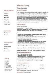 Dog Groomer Resume Pets Salon Job Description Example Sample Template Career History Coats Teacher Resume Examples Project Manager Resume Resume Skills