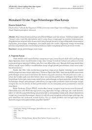 Pdf Memahami Ciri Dan Tugas Perkembangan Masa Remaja