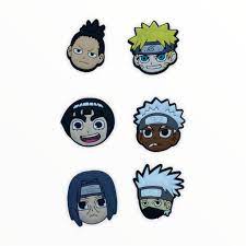 Looking for good quality anime jibbitz at the lowest prices? 6 Piece Lot Naruto Anime Croc Shoe Charms Bracelet Jibbitz