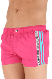 Scopri la nuova collezione di costumi da bagno uomo di tezenis. Costume Uomo Boxer Corto Colore Pink Bikkembergs Sportit Com