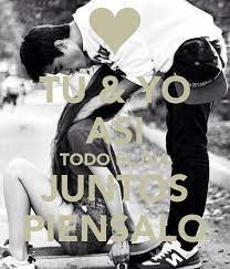 Tu Yo Asi Todo El Dia Juntos Piensalo Poster Jasma Keep Calm O Matic