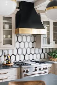 Black And White Geometric Kitchen